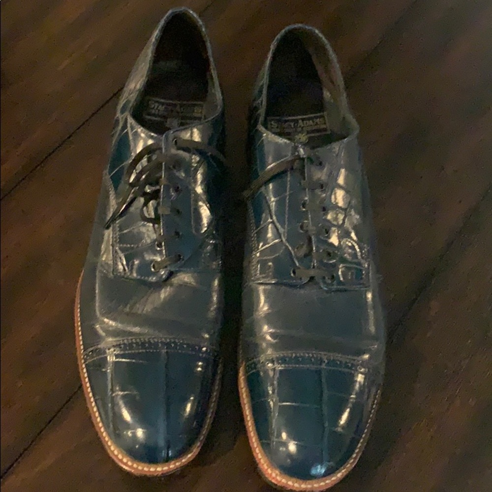 Teal blue-green Stacy Adams shoes size 13